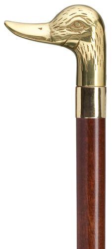 Large Brass Combo Cane and Walking Stick Tip