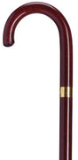 Ladies Mahogany with Gold Band-Classy Walking Canes