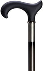 Men's Soft Touch Derby Handle in Black-Classy Walking Canes