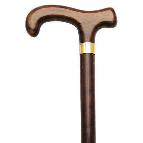 Classy Hercules Derby Handle Extra Tall Walnut 500 lbs.-Classy Walking Canes