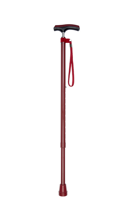 Adjustable Cane in Red with Comfy Grip-Classy Walking Canes