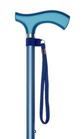 Adjustable Height Walking Cane in Blue Design-Classy Walking Canes