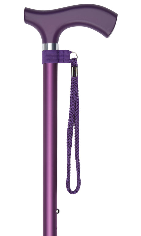 Adjustable Height Walking Cane in Purple Design-Classy Walking Canes