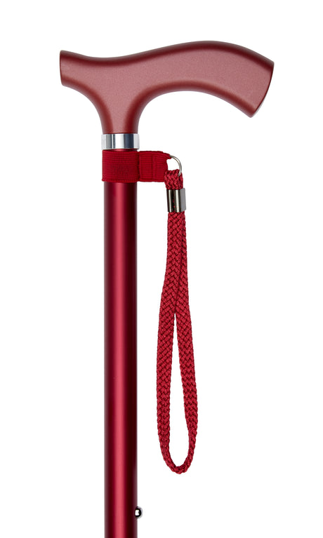 Adjustable Height Walking Cane in Red Design-Classy Walking Canes