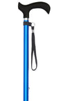 Ziggy Extra Tall Derby Adjustable Cane in Blue-Classy Walking Canes