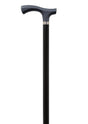 Soft Touch Silicone Fritz Handle Cane in Black-Classy Walking Canes