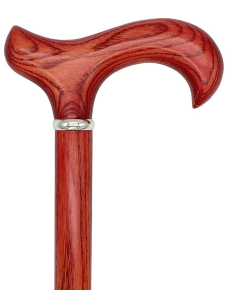 Tuscan Sienna Red with Derby Handle-Classy Walking Canes