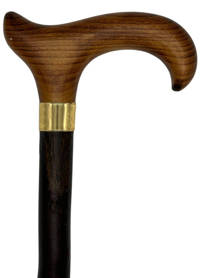 Blackthorn Shaft with Derby Handle-Classy Walking Canes