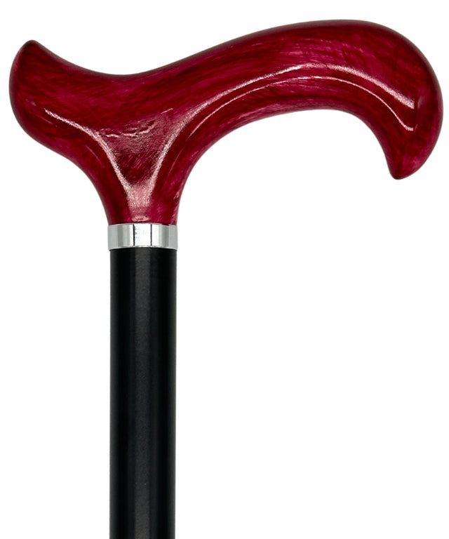 Tall Adjustable Classy Cane in Burgundy 29" to 39"-Classy Walking Canes