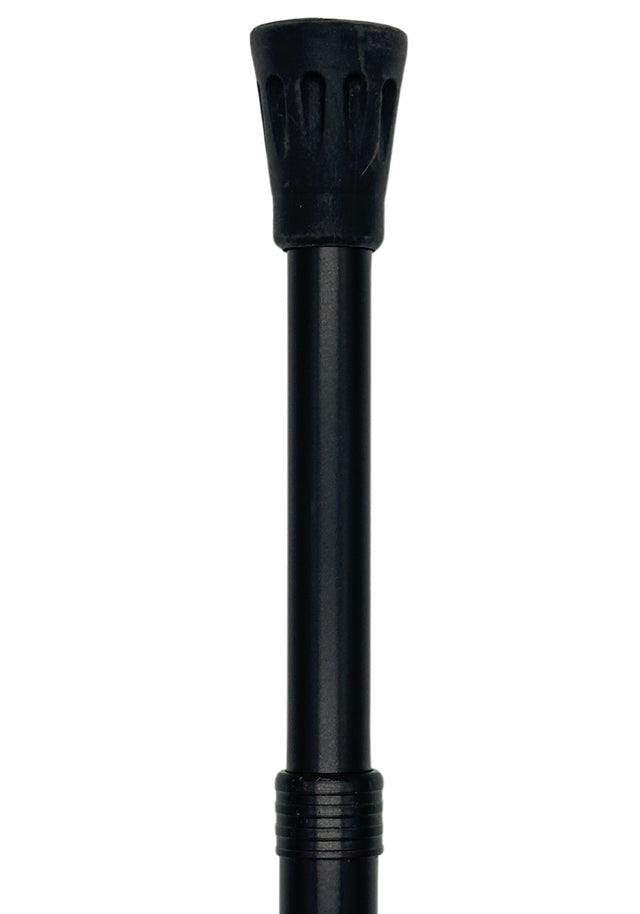 Tall Adjustable Classy Cane with Black Italian Leather 29" to 39"-Classy Walking Canes