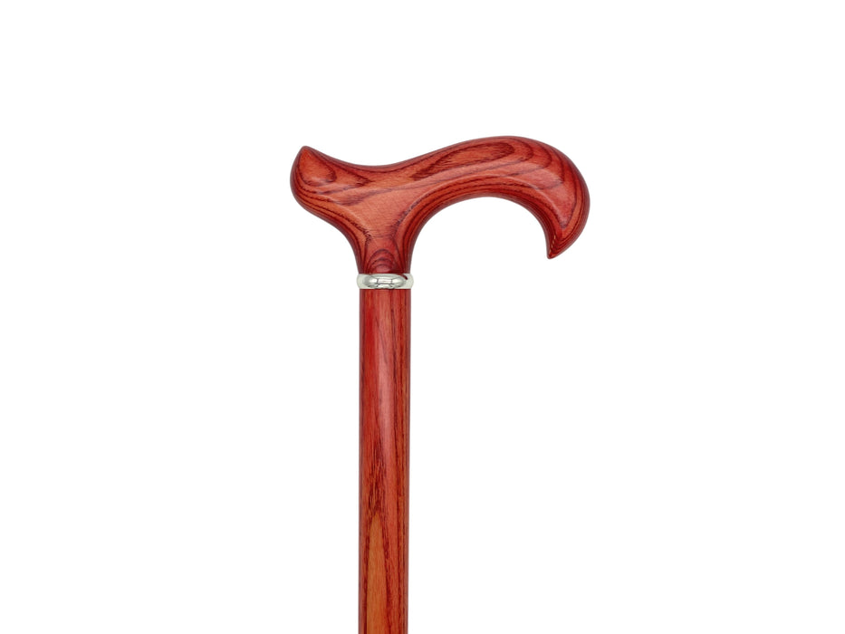 Classy Derby Handle on Natural Wood Shaft with Gentleman Collar