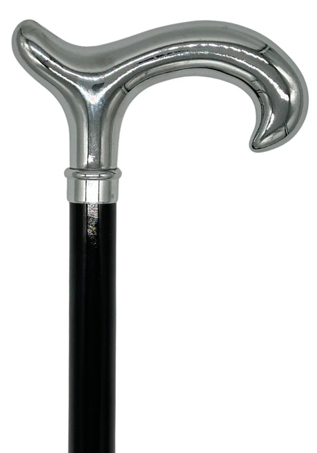 Classy Canes Smooth Chrome Derby from Italy-Classy Walking Canes