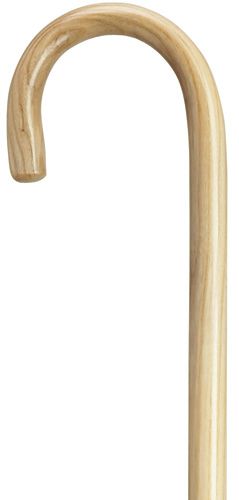 Classy Walking Cane 1 inch Crook in Natural 36 inches Tall-Classy Walking Canes