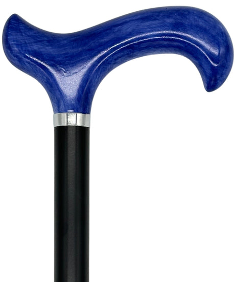 Tall Adjustable Classy Cane in Blue 29" to 39"-Classy Walking Canes