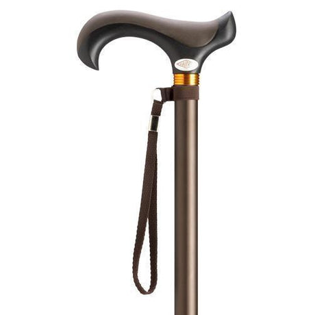 Overmold Derby Adjustable - Bronze-Classy Walking Canes