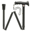 Overmold Ergonomic Folding Cane in Black-Classy Walking Canes