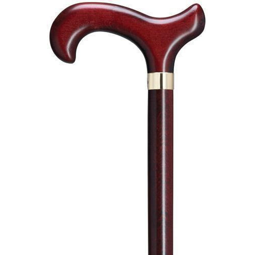 Ladies Derby Handle in Burgundy-Classy Walking Canes