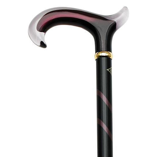 Ladies Burgundy Tease Walking Cane