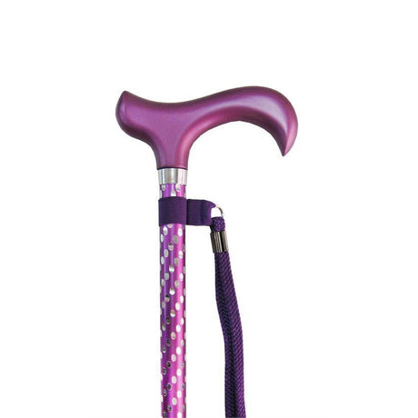 Adjustable Purple Elegant Engraved Cane-Classy Walking Canes