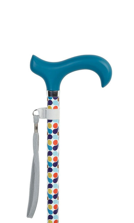 Adjustable Retro Spots Walking Cane-Classy Walking Canes