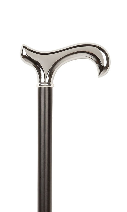 Classy Canes Chrome Plated Fritz Handle with Fashionable Collar