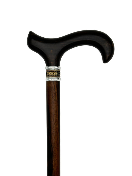  IMMMS Cane Walking Cane for Men and Women, Wooden Cane Walking  Stick- Premium Ebony Wood Canes Fashionable and Strong. (35 Inch) : Health  & Household