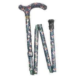 Petite Folding Derby in Summer Floral-Classy Walking Canes