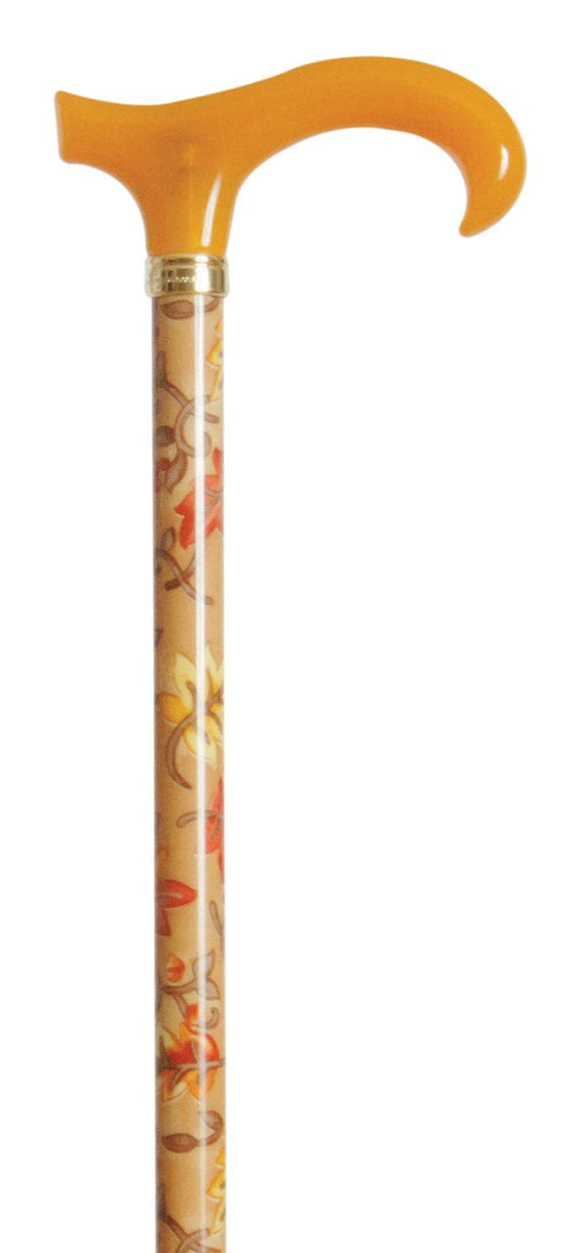 Petite Derby Golden Leaves-Classy Walking Canes