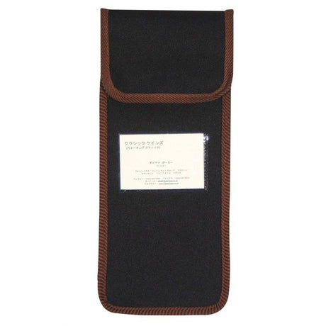 Case Wallet for Folding Canes in Black and Brown-Classy Walking Canes