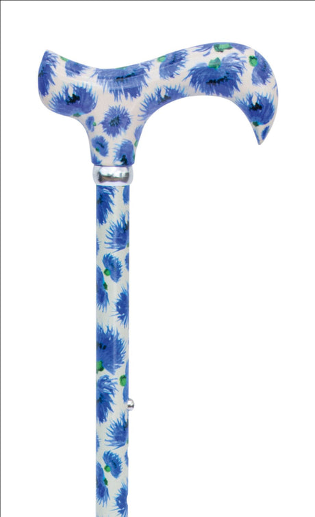 Classic Walking Cane Adjustable British Wildflowers and Cornflowers-Classy Walking Canes